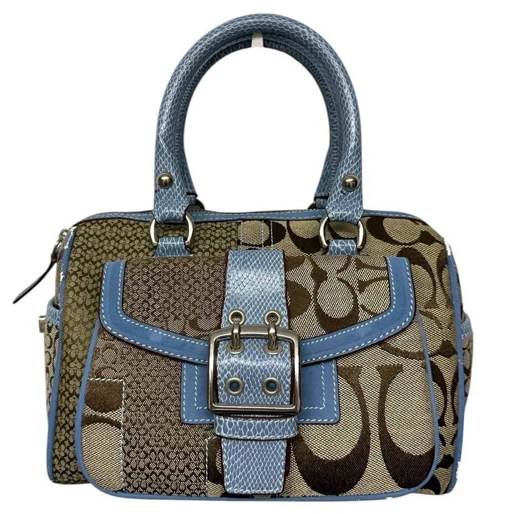 Coach #1857 Limited Edition Patchwork Snakeskin Tote Bag RARE